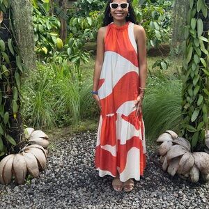 H&M voluminous maxi dress